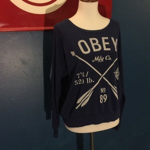 Obey Women’s Long Sleeve Purple Shirt